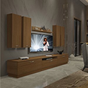 Trendstyle 8d Mdf Tv Ünitesi Tv Sehpası Naturel Ceviz