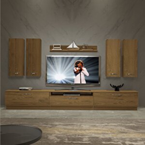Trendstyle 8d Mdf Tv Ünitesi Tv Sehpası Naturel Pera