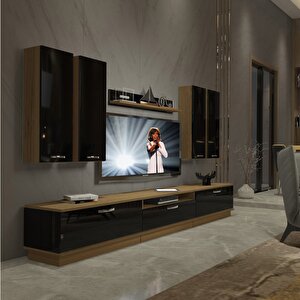 Trendstyle 8d Mdf Tv Ünitesi Tv Sehpası Pera Siyah