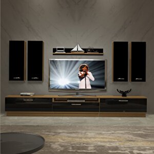 Trendstyle 8d Mdf Tv Ünitesi Tv Sehpası Pera Siyah