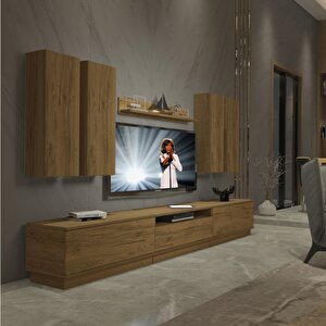 Trendstyle 8ds Mdf Tv Ünitesi Tv Sehpası Naturel Pera