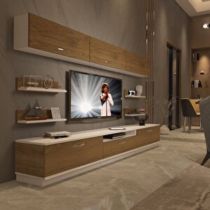 Trendstyle 8y Mdf Tv Ünitesi Tv Sehpası Beyaz Pera