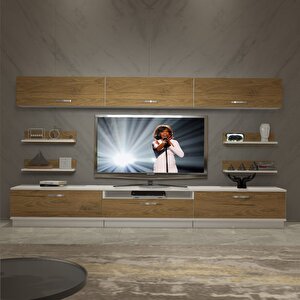 Trendstyle 8y Mdf Tv Ünitesi Tv Sehpası Beyaz Pera