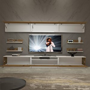 Trendstyle 8y Mdf Tv Ünitesi Tv Sehpası Beyaz Pera