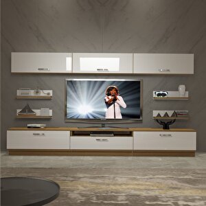 Trendstyle 8y Mdf Tv Ünitesi Tv Sehpası Pera Beyaz