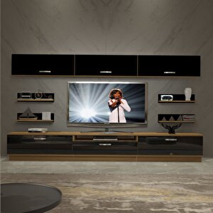 Trendstyle 8y Mdf Tv Ünitesi Tv Sehpası Pera Siyah