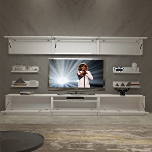 Trendstyle 8y Slm Tv Ünitesi Tv Sehpası Parlak Beyaz