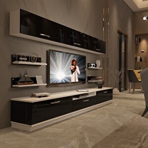 Trendstyle 8y Slm Tv Ünitesi Tv Sehpası Beyaz - Siyah