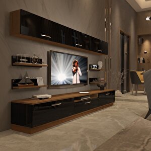 Trendstyle 8y Slm Tv Ünitesi Tv Sehpası Ceviz-Siyah