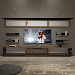 Trendstyle 8y Slm Tv Ünitesi Tv Sehpası Ceviz-Siyah