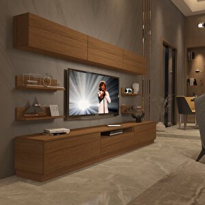 Trendstyle 8ys Mdf Tv Ünitesi Tv Sehpası Naturel Ceviz