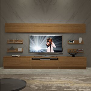 Trendstyle 8ys Mdf Tv Ünitesi Tv Sehpası Naturel Ceviz