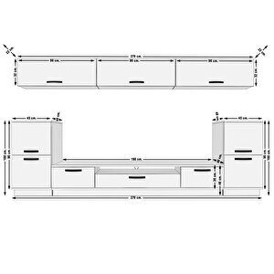 Trendstyle 9 Mdf Tv Ünitesi Tv Sehpası