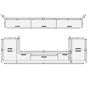 Trendstyle 9 Mdf Tv Ünitesi Tv Sehpası