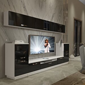 Trendstyle 9 Slm Tv Ünitesi Tv Sehpası Beyaz - Siyah