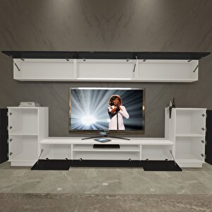 Trendstyle 9 Slm Tv Ünitesi Tv Sehpası Beyaz - Siyah