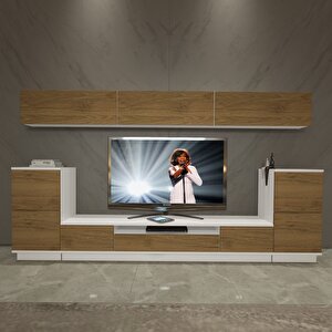 Trendstyle 9s Mdf Tv Ünitesi Tv Sehpası Beyaz Pera
