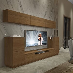 Trendstyle 9s Mdf Tv Ünitesi Tv Sehpası Naturel Ceviz