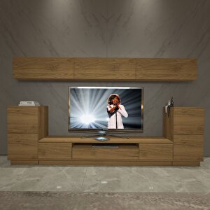 Trendstyle 9s Mdf Tv Ünitesi Tv Sehpası Naturel Pera