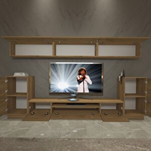 Trendstyle 9s Mdf Tv Ünitesi Tv Sehpası Naturel Pera