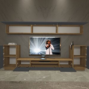 Trendstyle 9s Mdf Tv Ünitesi Tv Sehpası Pera Antrasit