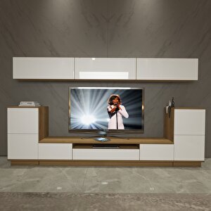 Trendstyle 9s Mdf Tv Ünitesi Tv Sehpası Pera Beyaz