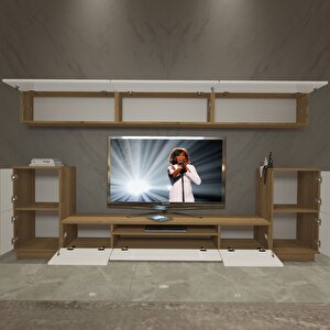 Trendstyle 9s Mdf Tv Ünitesi Tv Sehpası Pera Beyaz