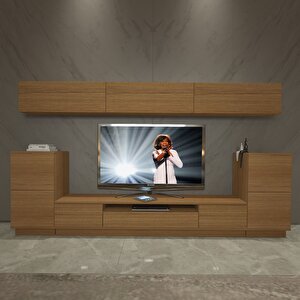 Trendstyle 9s Slm Tv Ünitesi Tv Sehpası Naturel Ceviz
