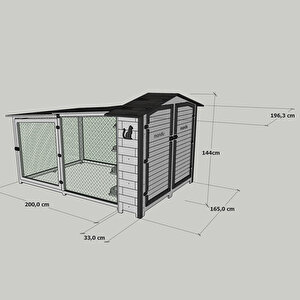 Bahçeli Kedi Apartmanı Ve Mama Kabı Hediye