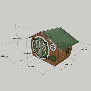 Ahşap Çocuk Oyun Evi Hobbit