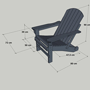 Ahşap Bahçe Sandalye Fındık Adirondack