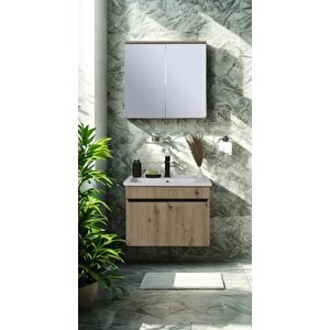 Yıldız Dolap Takımı (asma Alt+aynalı Üst+lavabo) Pera 80 Cm