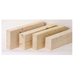 (3x9 Cm X 10 Cm 24 Adet) Köknar (göknar) Kereste Çıta Taslak Tahta Ve Ahşap Blok 10 cm