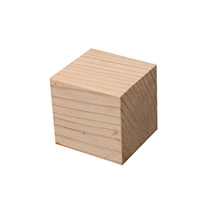 (3x3x3 Cm 50 Adet) Köknar (göknar) Hobi Ahşap Küp 3x3x3 cm