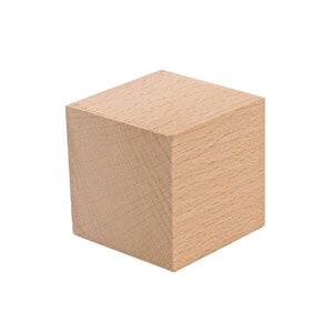 (9x9x9 Cm 4 Adet) Kayın Hobi Ahşap Küp