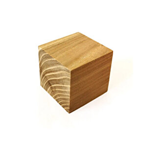 (8x8x8 Cm 6 Adet) Sedir (katran) Hobi Ahşap Küp 8x8x8 cm