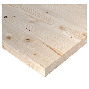 (ebat 10x40 Cm-kalınlık 30 Mm-1 Adet) Ladin Ahşap Plaka Masif Panel Tabaka