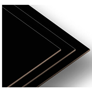 (ebat 10,5x14,8 Cm-kalınlık 18 Mm-4 Adet) Siyah Laminat Kaplı Mdf Plaka Tabaka 10,5x14,8 cm