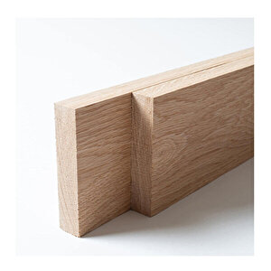 (2x4 Cm X 125 Cm 1 Adet) Meşe Kereste Çıta Taslak Tahta Ve Ahşap Blok 125 cm