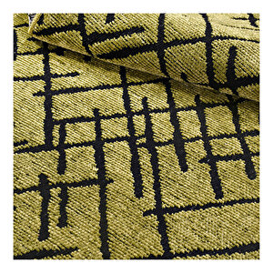 Crea Rain Çizgili Yeşil Kilim 67324 120x180 cm