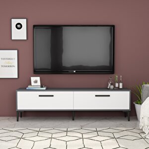 İnel Tv Ünitesi Antrasit-beyaz