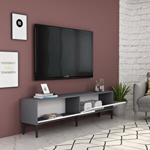 İnel Tv Ünitesi Antrasit-beyaz