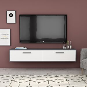 İnel Tv Ünitesi Antrasit-beyaz