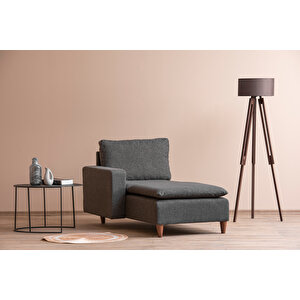 Lungo Modüler Daybed - Keten Koyu Gri