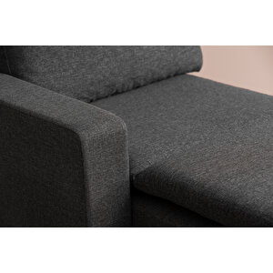 Lungo Modüler Daybed - Keten Koyu Gri