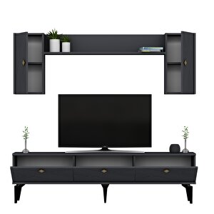 Touch Tv Ünitesi 180cm Lazer Desenli Antrasit