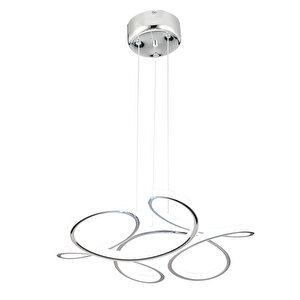 Aldo Krom Sarkıt 140 Watt Sarkıt 3 Renkli Ledli Modern Mutfak Banyo Led Salon Sarkıt Avize