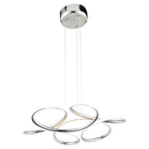 Aldo Krom Sarkıt 140 Watt Sarkıt 3 Renkli Ledli Modern Mutfak Banyo Led Salon Sarkıt Avize
