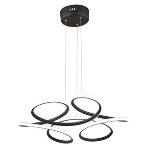 Aldo Siyah Sarkıt 140 Watt Sarkıt 3 Renkli Ledli Modern Mutfak Banyo Led Salon Sarkıt Avize