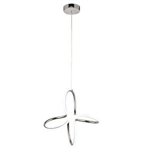 Lucetta Krom Sarkıt 48 Watt Sarkıt 3 Renkli Ledli Modern Mutfak Banyo Led Salon Sarkıt Avize